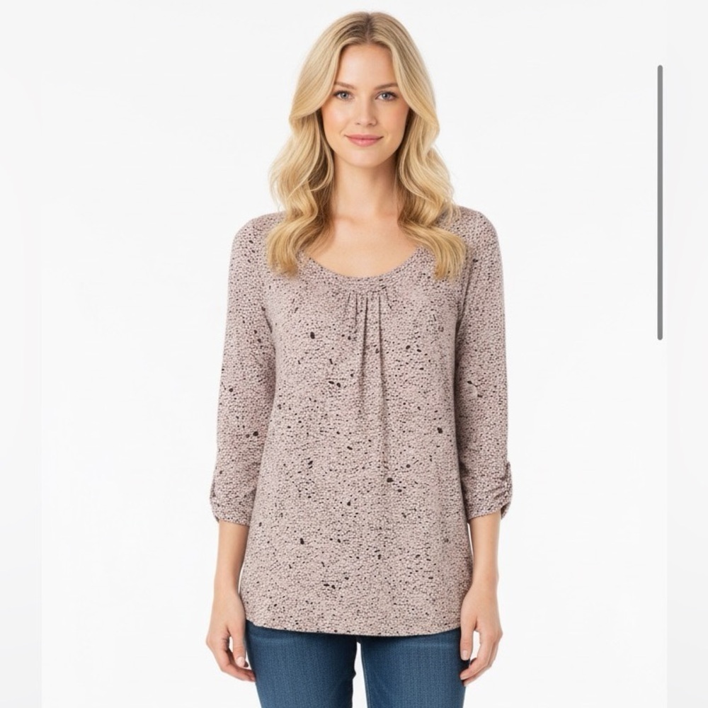 Ann Taylor LOFT size small polka dot top